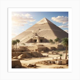 Pyramids Of Giza Art Print