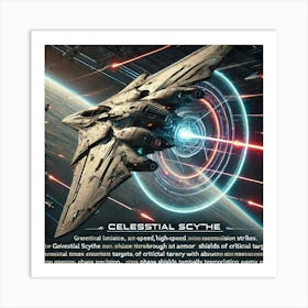 Celestial Scythe Precision Striker Art Print