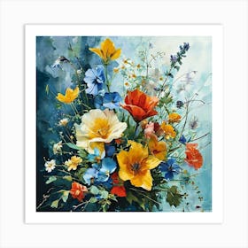 Flowers In A Vase 2 Art Print