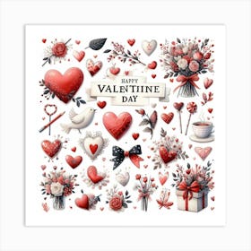 Happy Valentine Day 1 Art Print