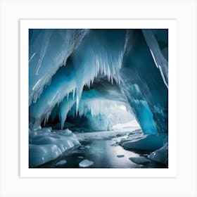 Ice Cave paintings art print 1 Art Print