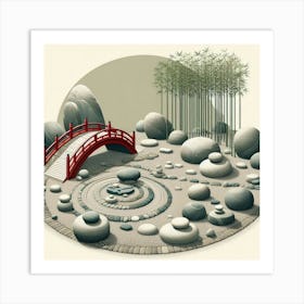 Japanese Garden Art Print