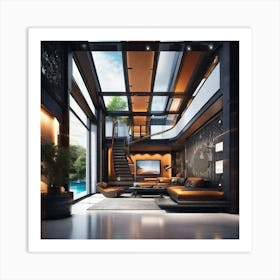 Modern Living Room 2 Art Print