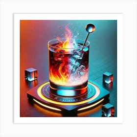 A Sci Fi Themed Cocktail Called Unity Elixir Art Print