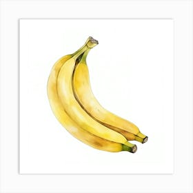 Watercolor Bananas Art Print