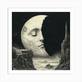 Man in the Moon Art Print