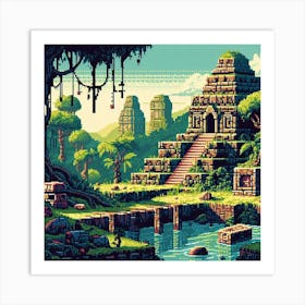 8-bit lost civilization 1 Art Print