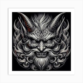 Demon Head 1 Art Print