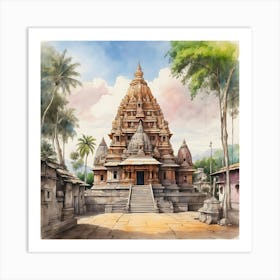 Hindu Temple 10 Art Print