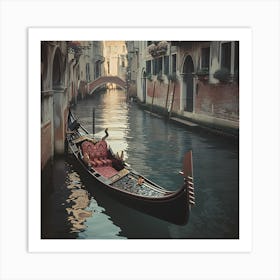 Gondola Venice Italy Grand Canal Water Architecture Travel City Europe Holiday Building Houses Art Print