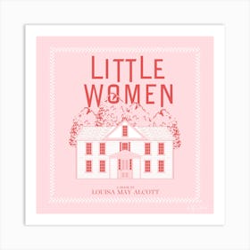 Little Women | Pink Book Lover Art 1 Art Print