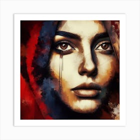 Portrait Of A Woman 1 Art Print