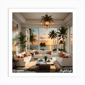 Sunset Living Room Art Print