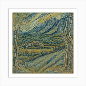 Landscape With Trees Art Print