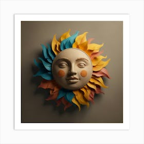 Sun Face 1 Art Print