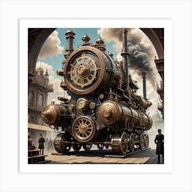 Steam Train Art Print