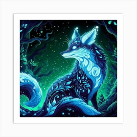 A mystical fox 1 Art Print