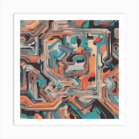 A Vector Abstract Art, I Am Sorry Art Print