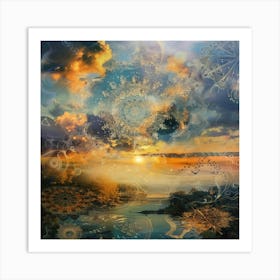 Sunset In The Sky Art Print