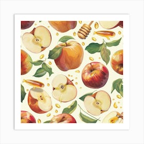 Apple Pattern Art Print