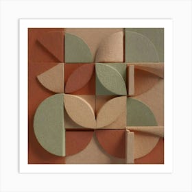 Minimalist Geometric Shapes Art Print Art Print