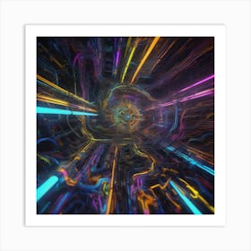 Tunnel Of Light Art Print