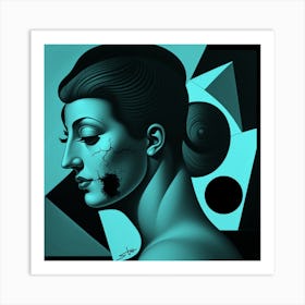 Abstract Of A Woman Art Print