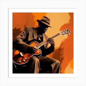 Man With A Guitar Art Print