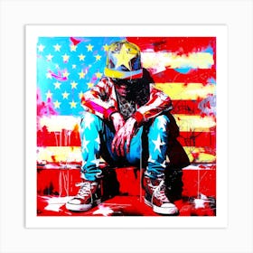 Patriotic Hey Dudes - Americanah Art Print