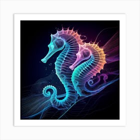 Seahorse Art Print