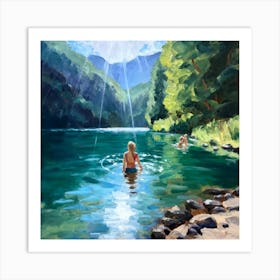 Wild Swimming Art Print 5 Art Print