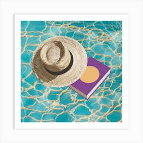 Hat And Book Art Print