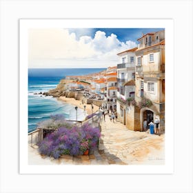 Portuguese Town Art Print