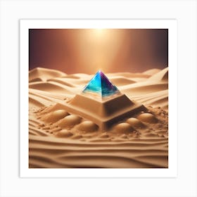 Pyramid In The Sand Art Print