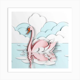 Swan 4 Art Print