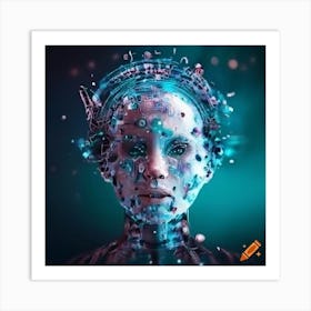 human, generated by ai Art Print