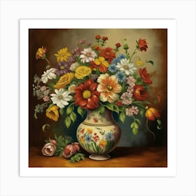 Flowers In A Vase Art Print