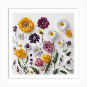 Luckycharms flowers collection Art Print