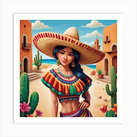 Mexican Girl 67 Art Print