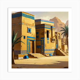 Egyptian House 1 Art Print