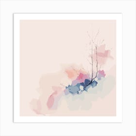 Abstract Watercolor Painting 2 Art Print