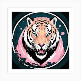 Pink Tiger Art Print