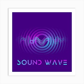 Abstract Sound Wave 1 Art Print