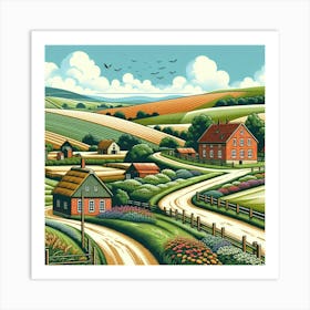 Country Road 3 Art Print