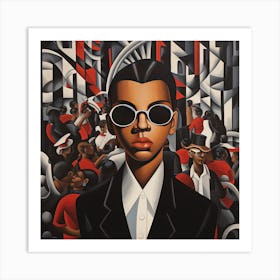 Man In Sunglasses Art Print