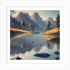 Mountain Landscape 4 Art Print