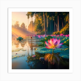 Lotus Flower Art Print