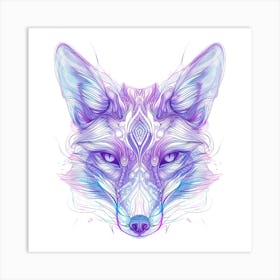 Fox Head 7 Art Print