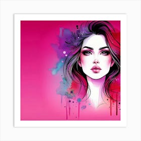 A stylish lady 11 Art Print