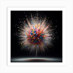 'Confetti Explosion' Art Print